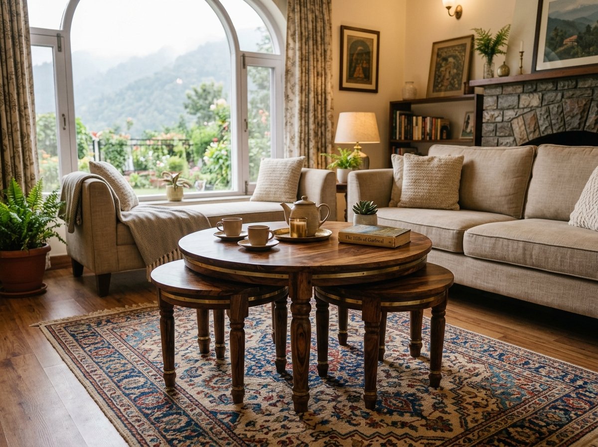Complementary solid wood side table in Dehradun
