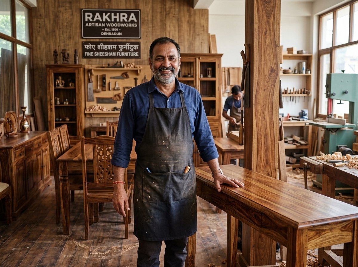 Mr. Inder Rakhra, founder of Punjab Furniture in Dehradun